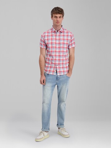 TIMEZONE Regular Fit 3/4 Ärmel-Oversize-Shirt 'Check' in Blau
