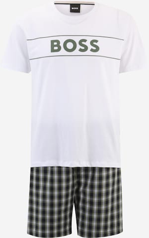 BOSS Black Pajama short in Green: front