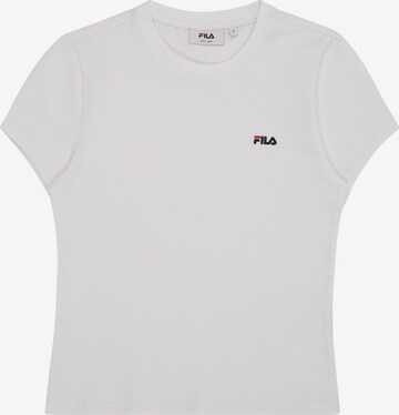 FILA - Camiseta 'TRIVERO slim t-shirt' en blanco: frente