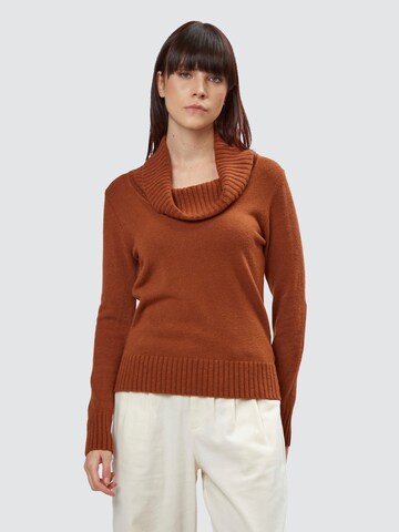 Pull-over Influencer en marron : devant
