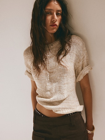 MANGO Trui 'PAQUITA' in Beige: voorkant