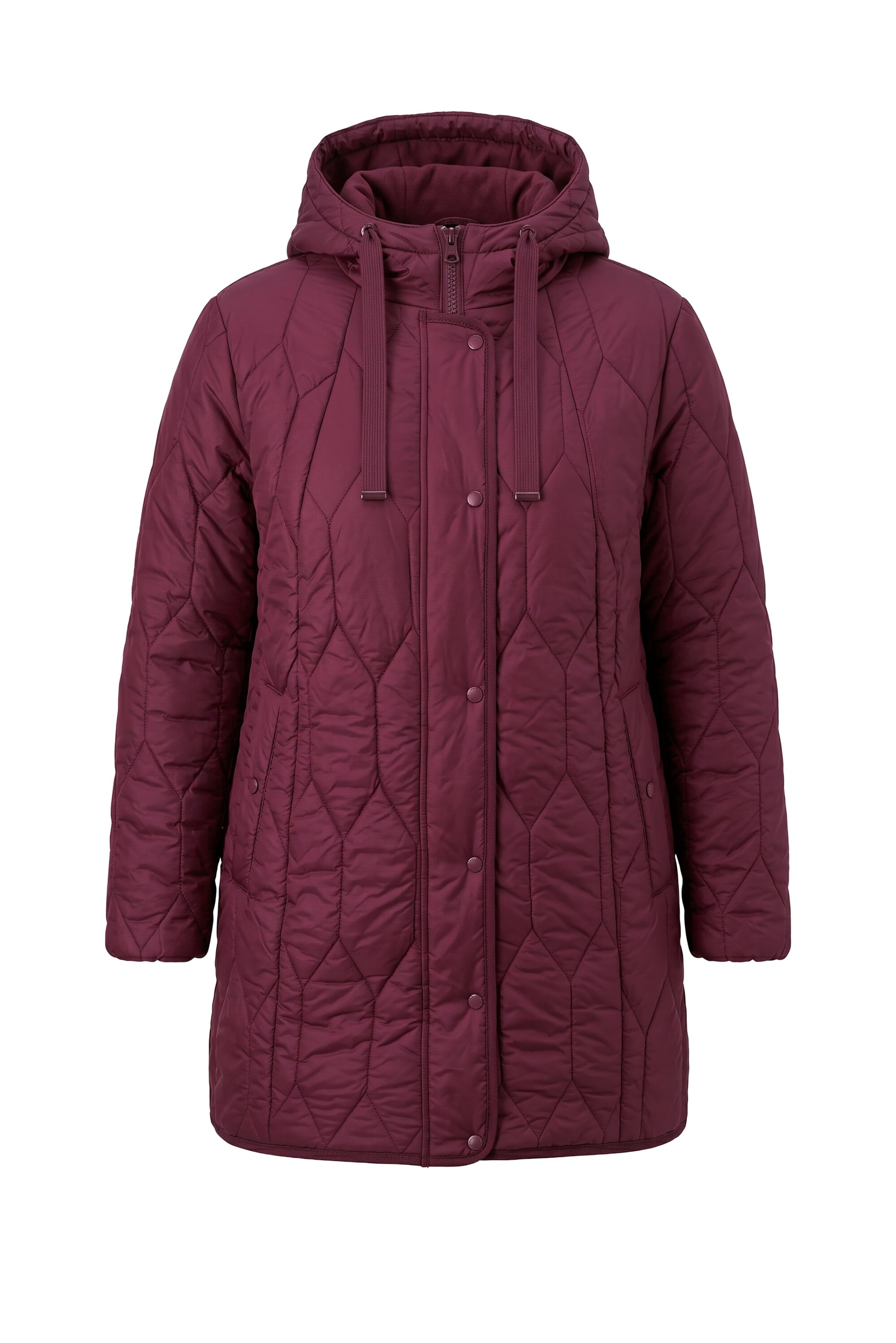 Ulla Popken Übergangsjacke in Lila: Vorderseite