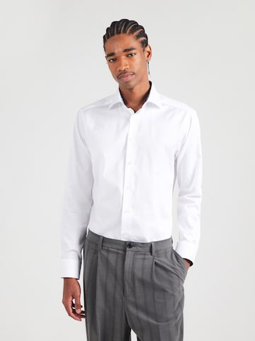 Coupe slim Chemise ETON en blanc : devant
