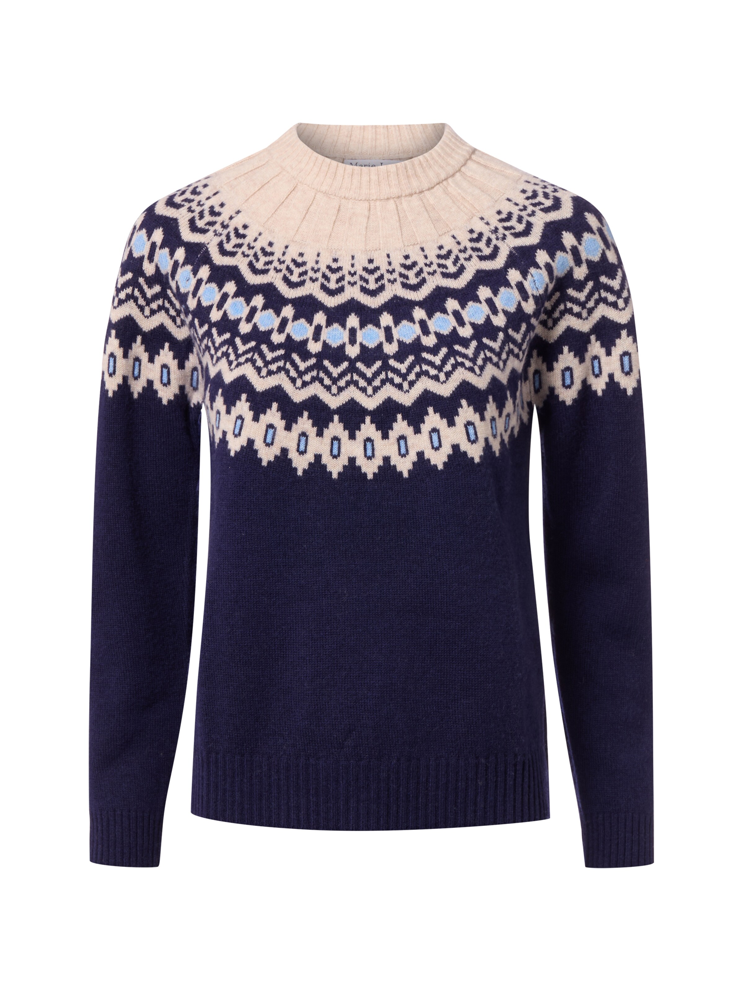 Marie Lund Pullover in Blau: Vorderseite