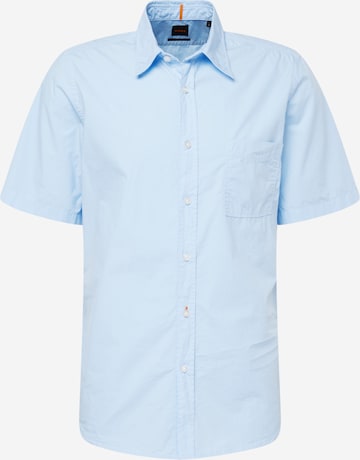 BOSS Orange Slim fit Overhemd 'Relegant' in Blauw: voorkant