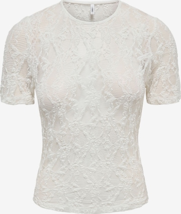 ONLY T-Shirt 'ONLAlba' in Weiß: Vorderseite