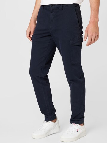 TOMMY HILFIGER - Slimfit Calças cargo 'CHELSEA' em azul: frente