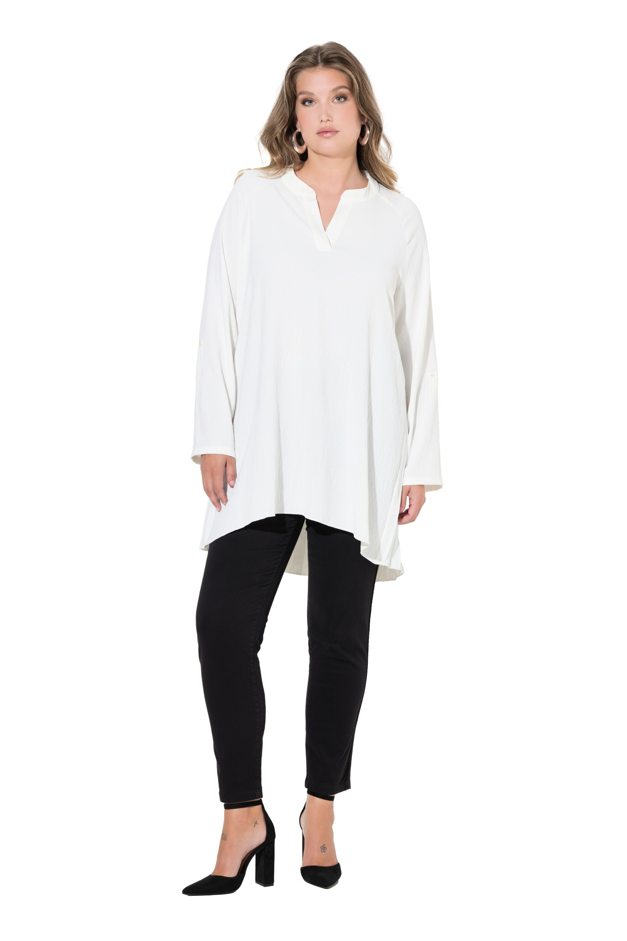 MIAMODA Tunic in White: front