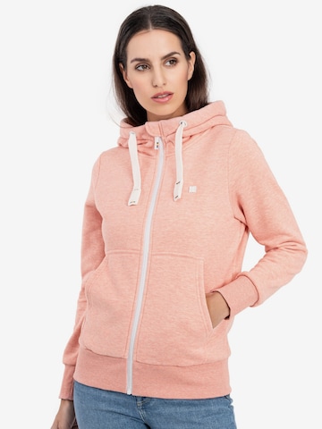 deproc Sweatvest 'FinjaCMYK II' in Oranje: voorkant
