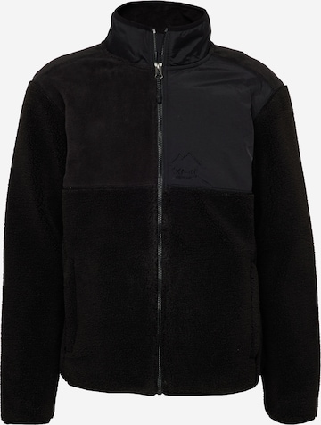 Jachetă  fleece de la Superdry pe negru: față