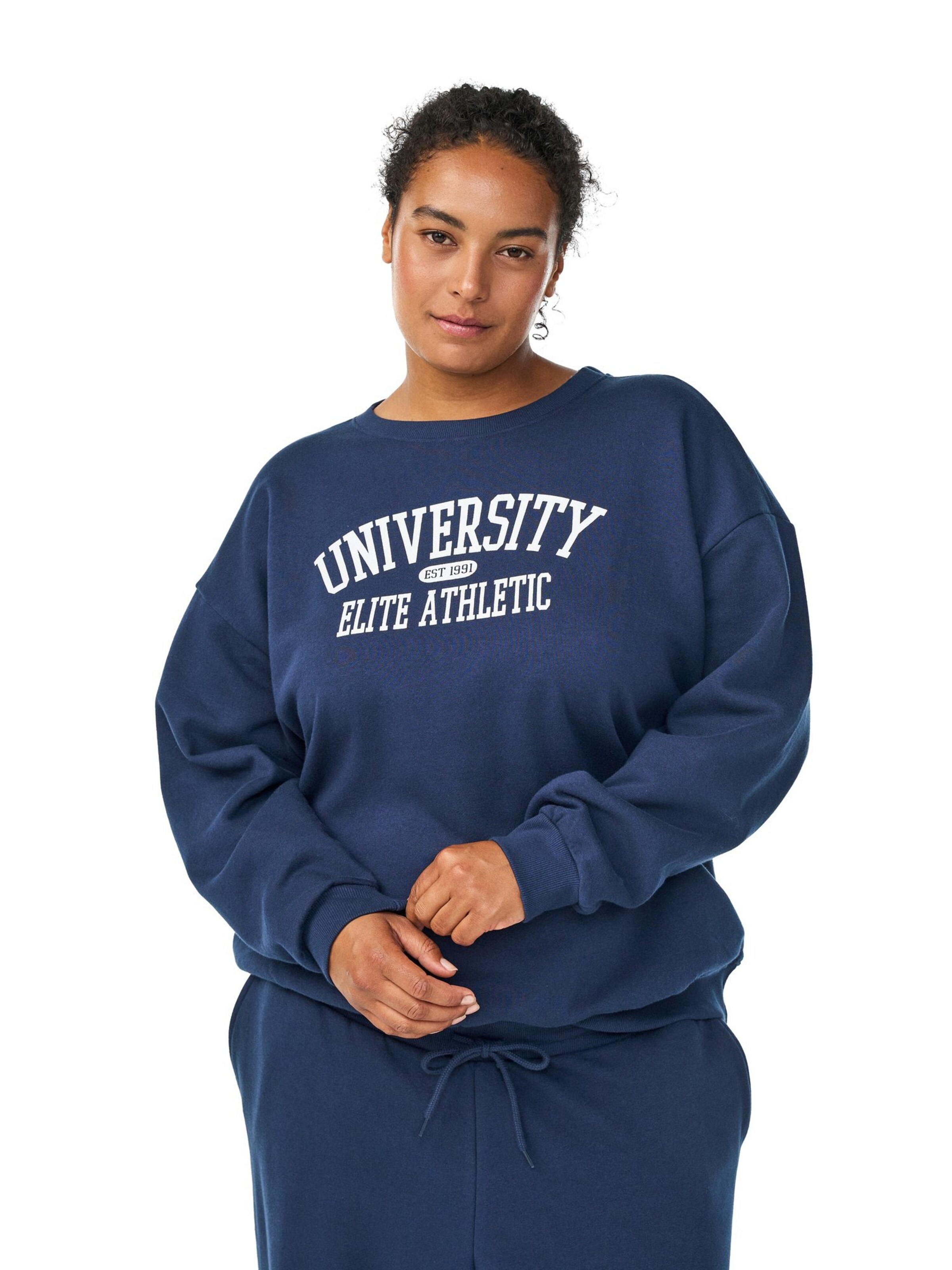 Zizzi Sweatshirts 'Mrikke' in Blau