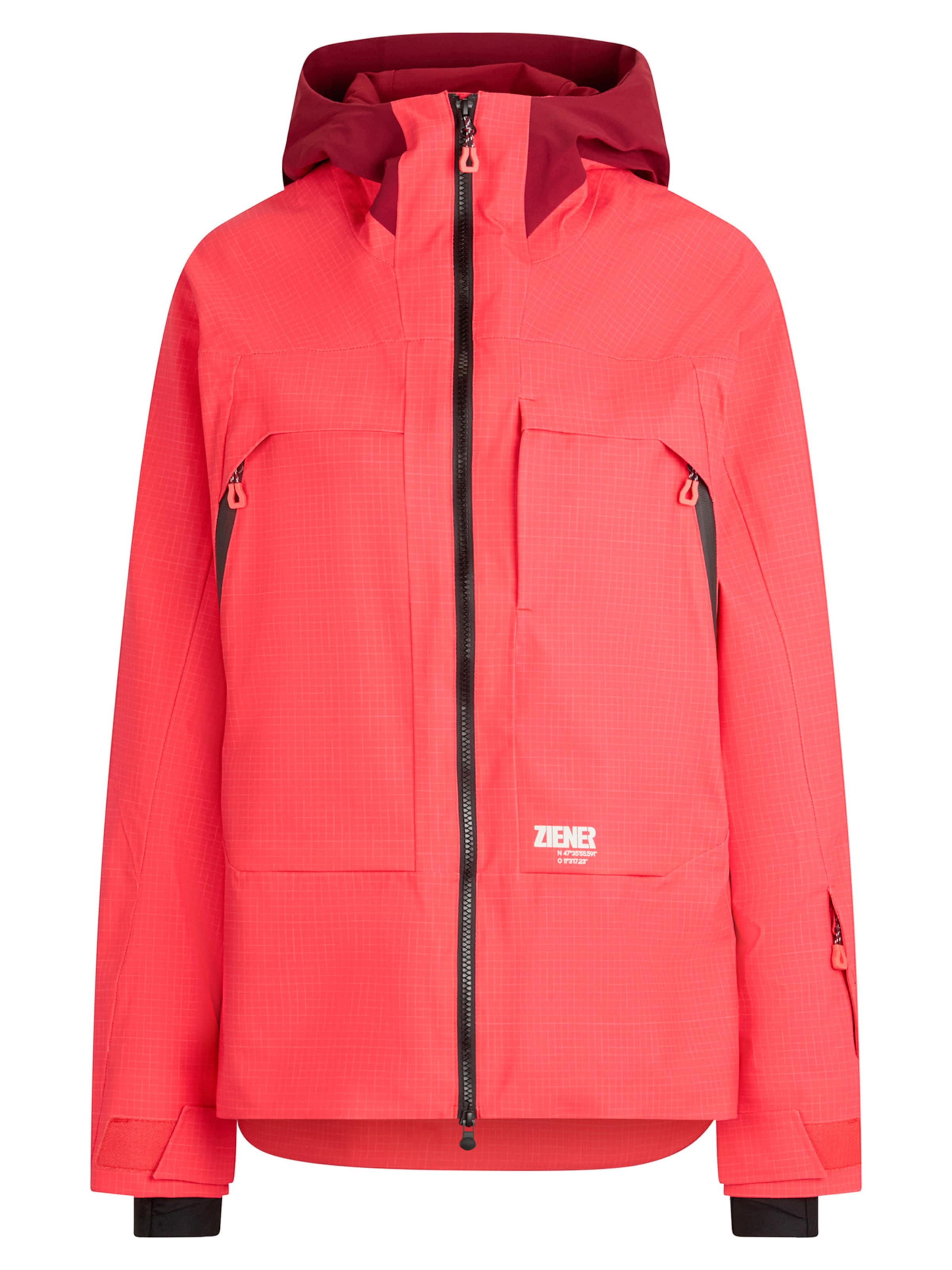 ZIENER Outdoor Jacket in Red: front