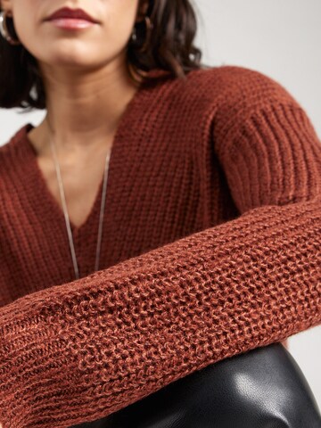 JDY Sweater 'JDYNEW MEGAN' in Red