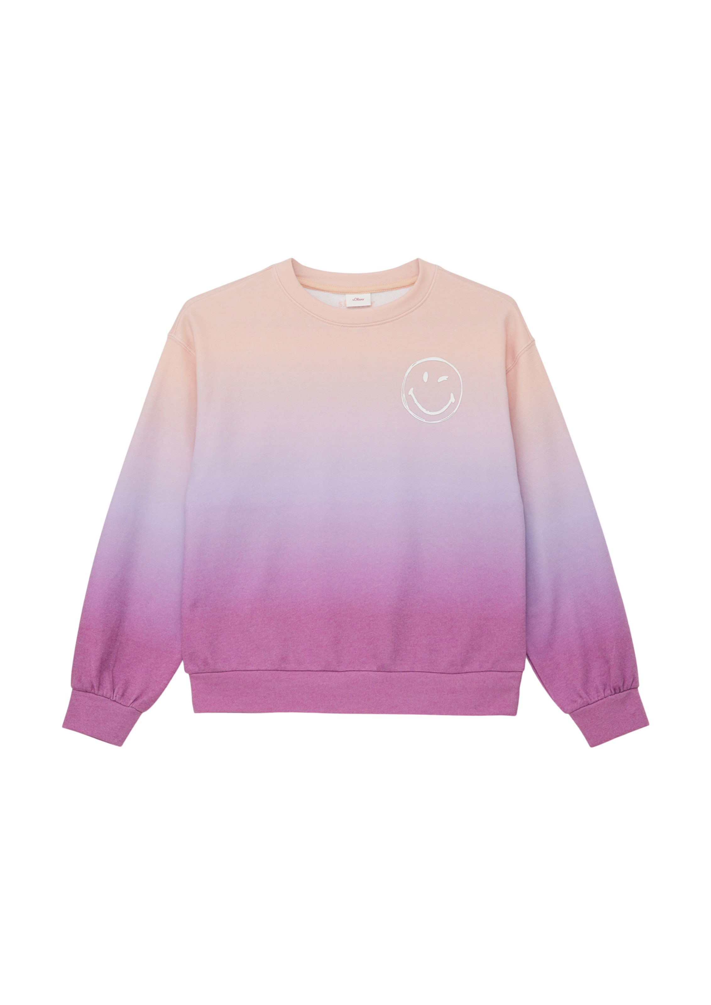 s.Oliver Sweatshirt in Lila: voorkant