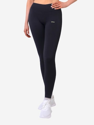 OYOJ Skinny Leggings 'Nova Active Scrunch Tights - Black' i svart