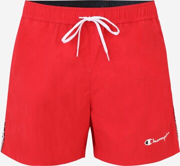 Pantaloncini da bagno di Champion Authentic Athletic Apparel in rosso: frontale