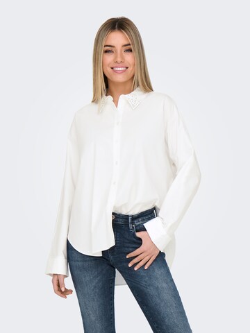 Camicia da donna 'ONLNEW GRAC ARIA' di ONLY in bianco: frontale