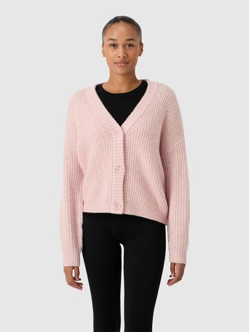 Les Lunes Gebreid vest 'Margoot' in Roze