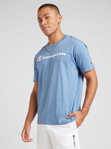 Maglietta di Champion Authentic Athletic Apparel in blu: frontale