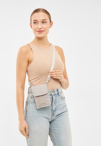 Borsa a tracolla 'Troy' di Johnny Urban in beige: frontale