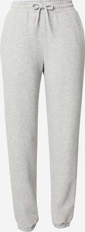 Monki Tapered Trousers in Grey: front