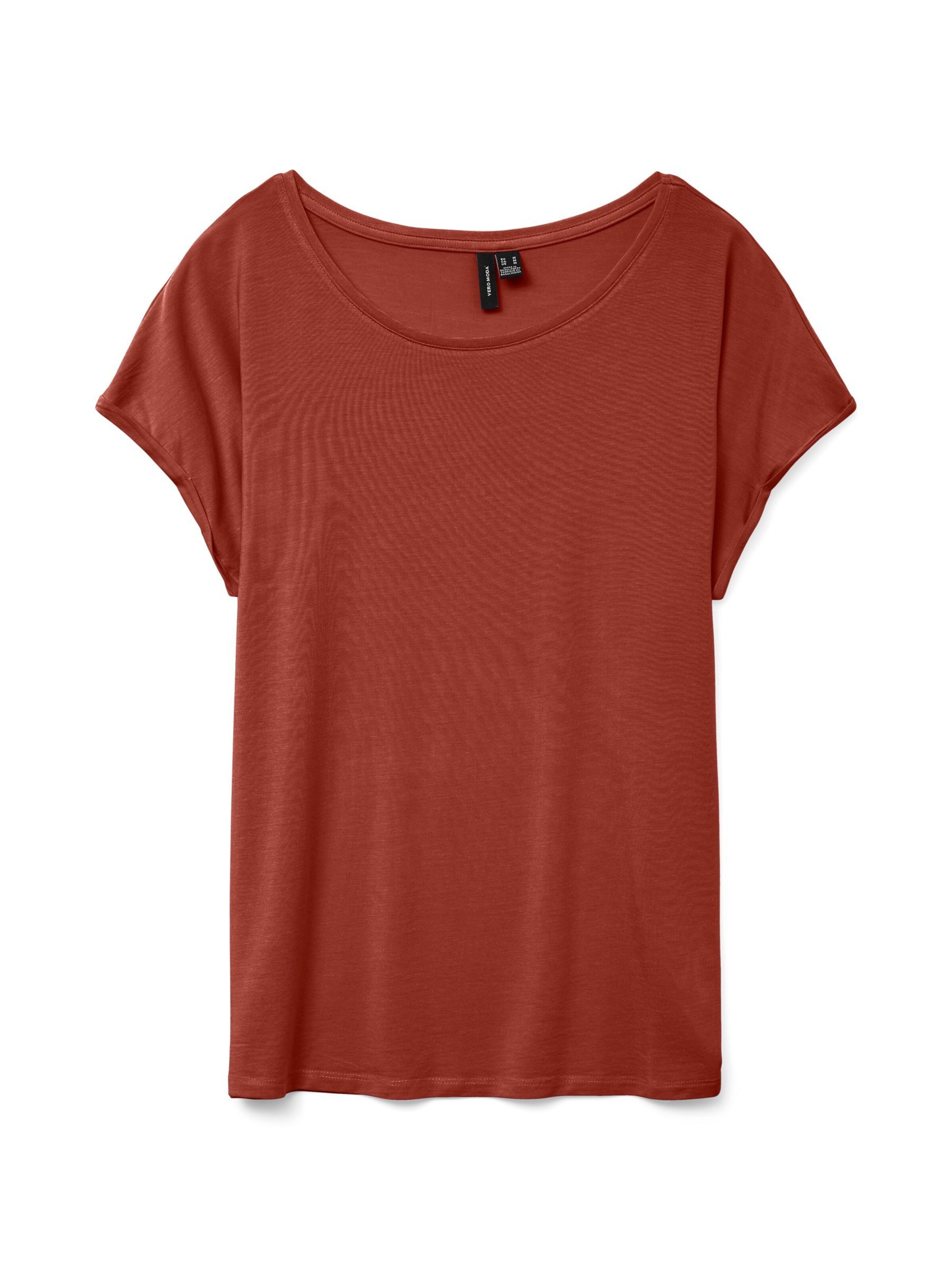 VERO MODA Camiseta 'VMAva' en XS en marrón rojizo, Vista del producto