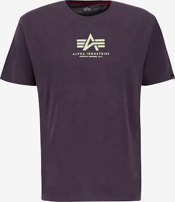 ALPHA INDUSTRIES Shirt in Lila: voorkant