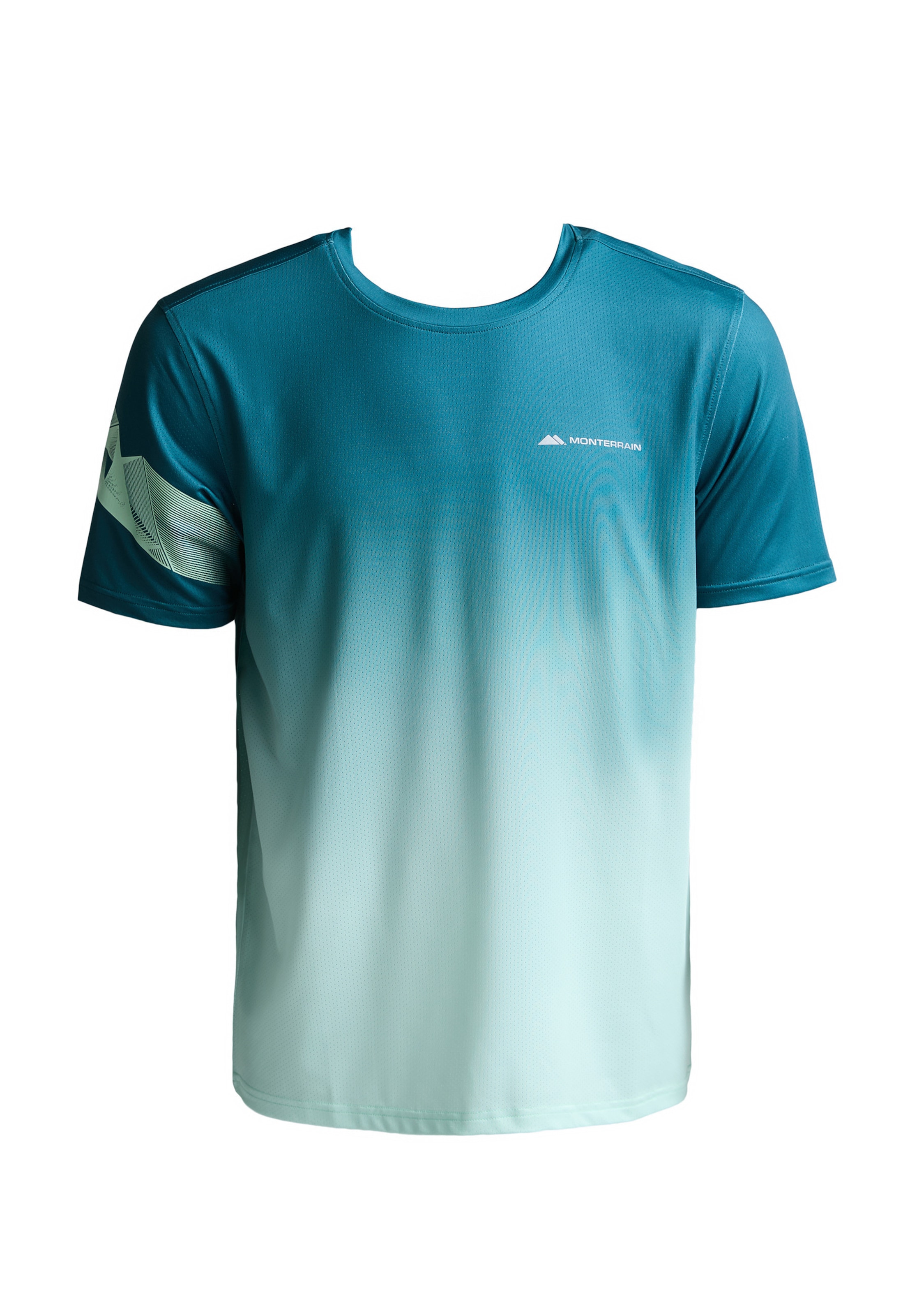 MONTERRAIN Shirt 'Distance' in Green: front