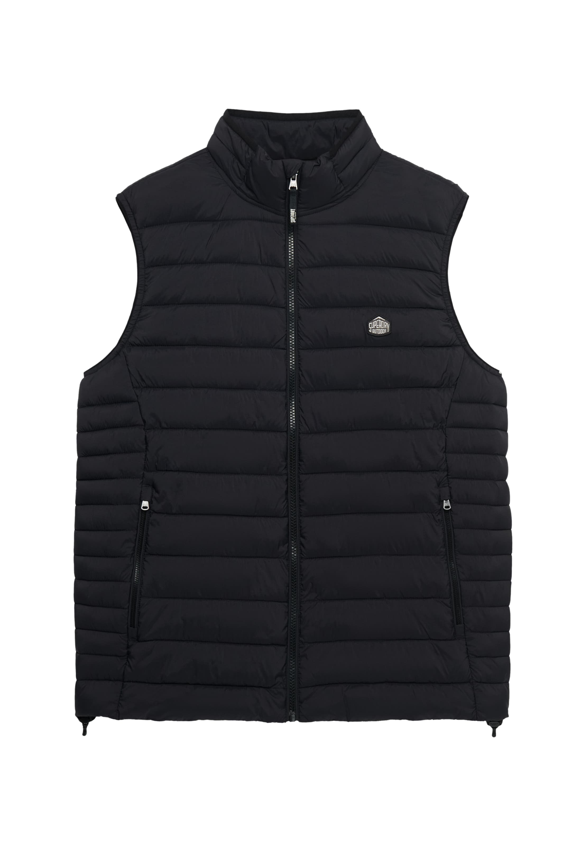 Superdry Bodywarmer 'Fuji Lite' in Zwart: voorkant