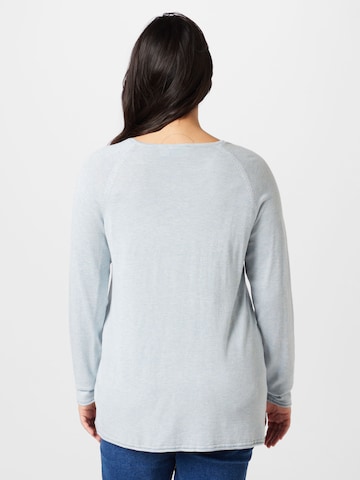 ONLY Carmakoma Sweater 'Lady' in Blue