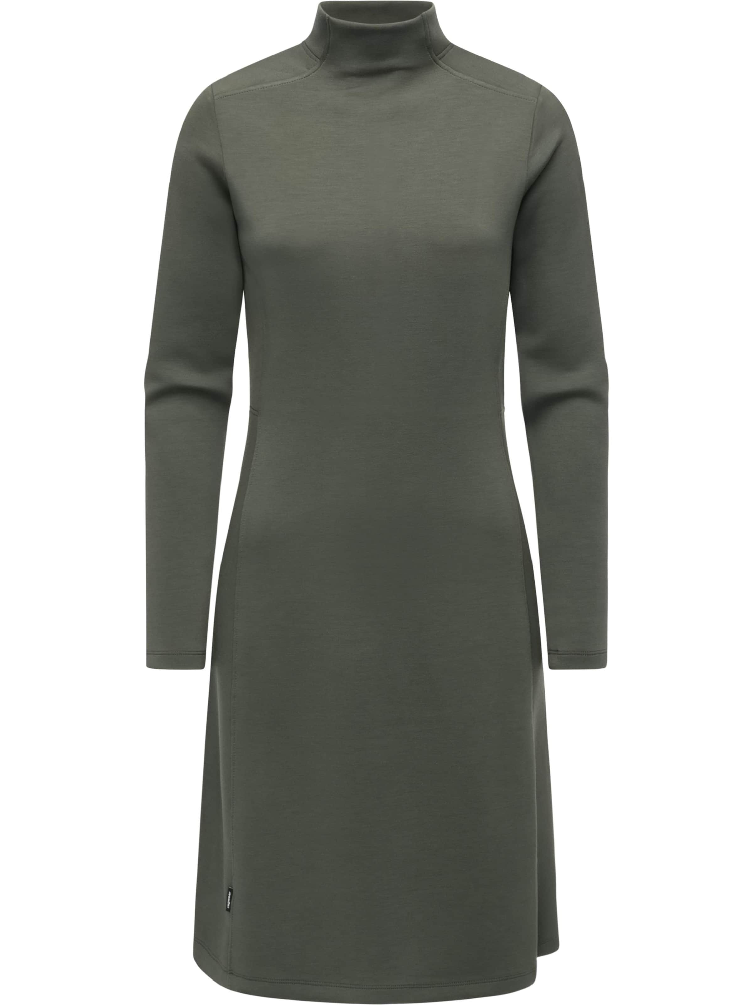 Ragwear Kleid 'Leavie' in Grün: Vorderseite