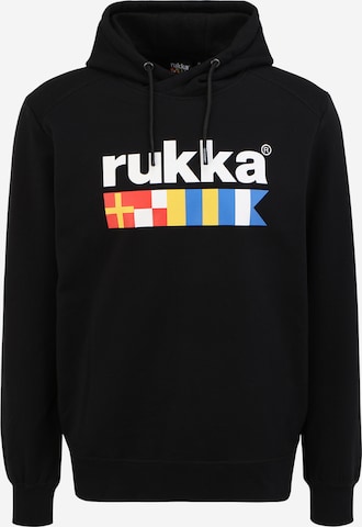 Rukka Sportsweatshirt 'VAROLA' in Schwarz: front
