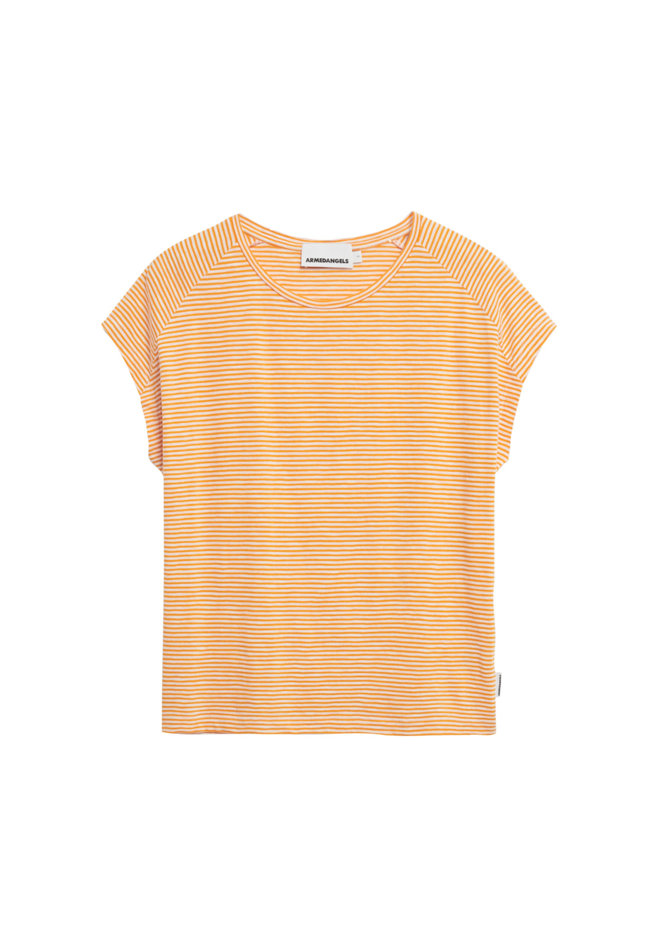 ARMEDANGELS T-Shirt ONELIAA LOVELY STRIPES in Orange: Vorderseite