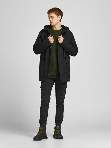 JACK & JONES Tussenparka 'STATE' in Zwart