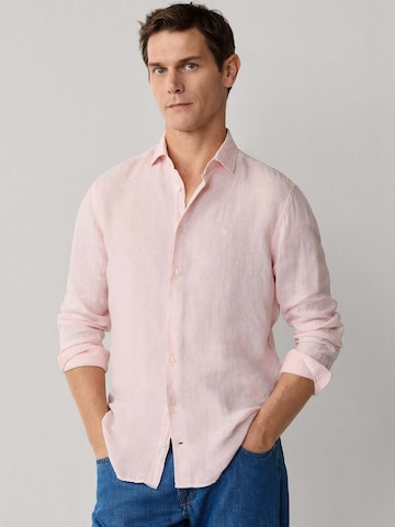 Hackett London Regular Fit Hemd 'ESS' in Pink