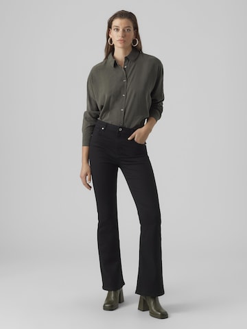 VERO MODA - Flared Calças de ganga em preto