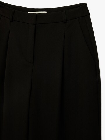 Koton Wide Leg Hose in Schwarz