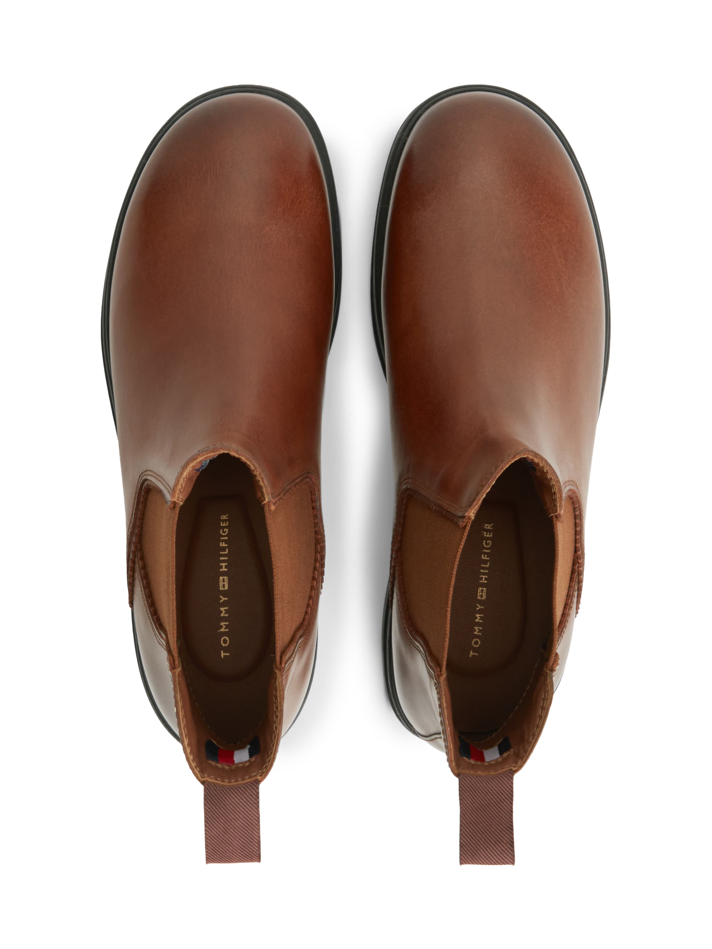 TOMMY HILFIGER Chelsea boty – hnědá