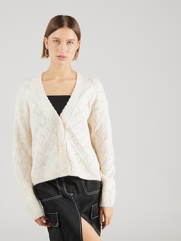 b.young Knit Cardigan 'NOPA' in White: front