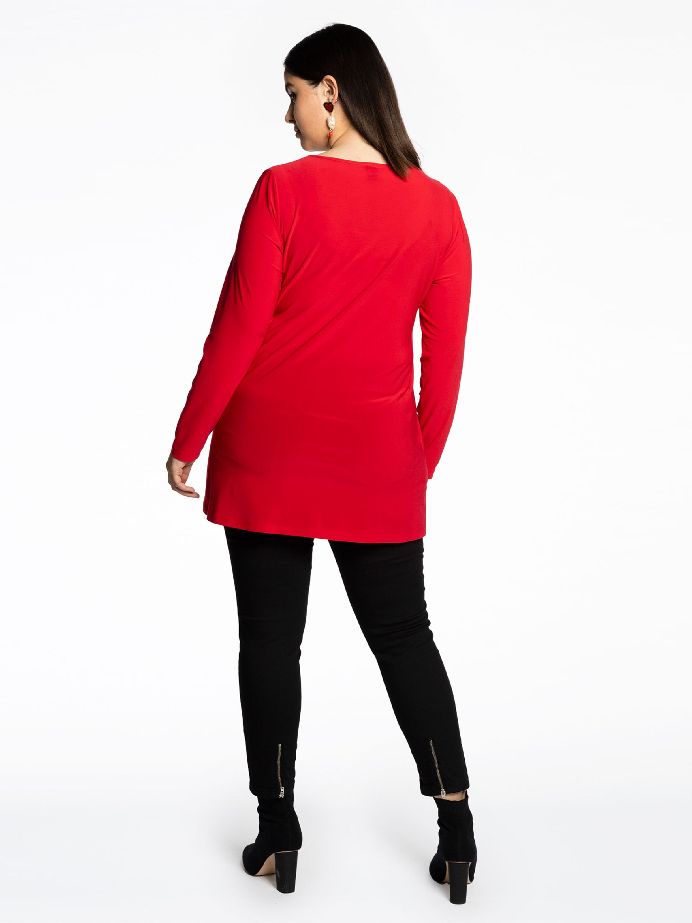 YOEK Tunic ' Tiffany ' in Red