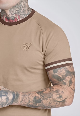 SikSilk - Camiseta 'Tournament' en beige