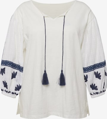 Ulla Popken Blouse in White: front