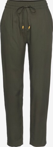 LASCANA Regular Trousers in Green: front