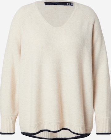Pull-over 'VMCAQUARIUS' Vero Moda Curve en beige : devant