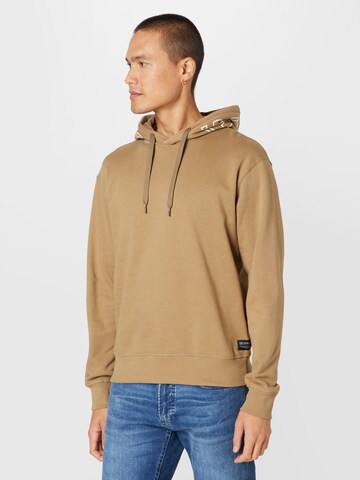 TOM TAILOR DENIM Sweatshirt in Beige: predná strana