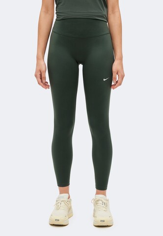 NIKE Skinny Sporthose 'ONE' in Grün: Vorderseite