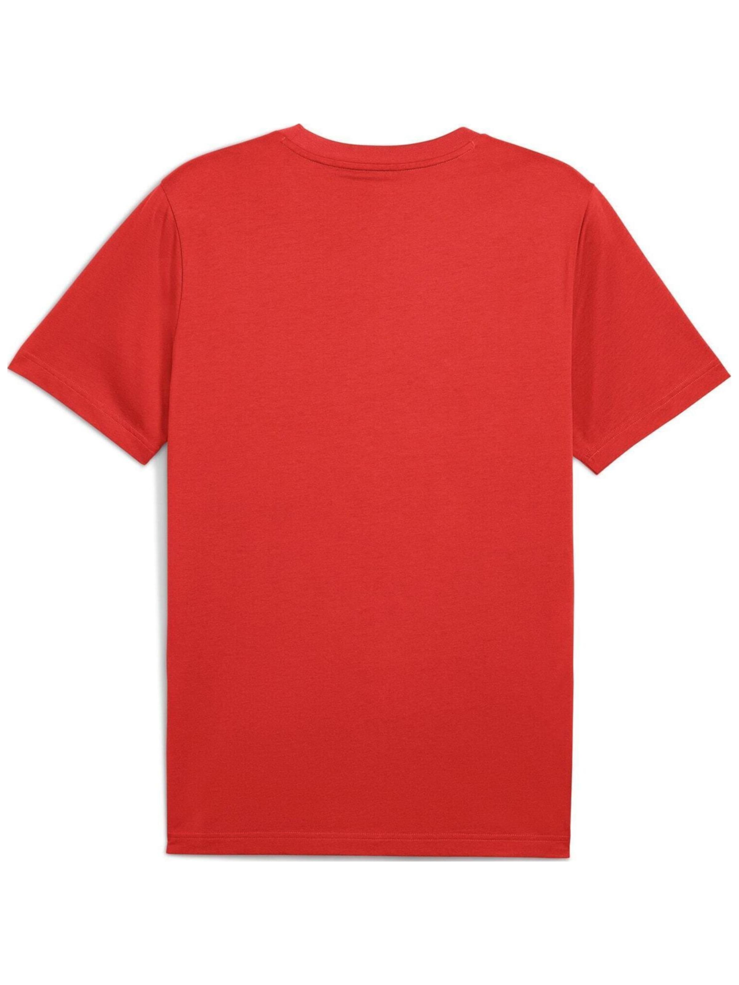 T-Shirt 'Puma Ess Logo Lab Tee' PUMA en rouge