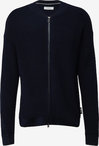 s.Oliver Strickjacke in Blau: Vorderseite