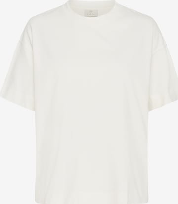 KaffeŠiroka majica 'KATomina' - bijela boja: prednji dio