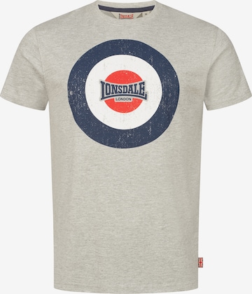 LONSDALE Póló 'Trevose' - szürke: elől